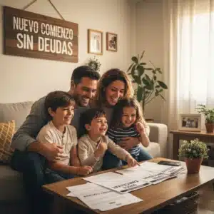 Familia sale del juzgado tras exoneración; ejemplos de la Ley de la Segunda Oportunidad