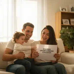 Abogado revisa documentación y plan de pagos para la exoneración del pasivo